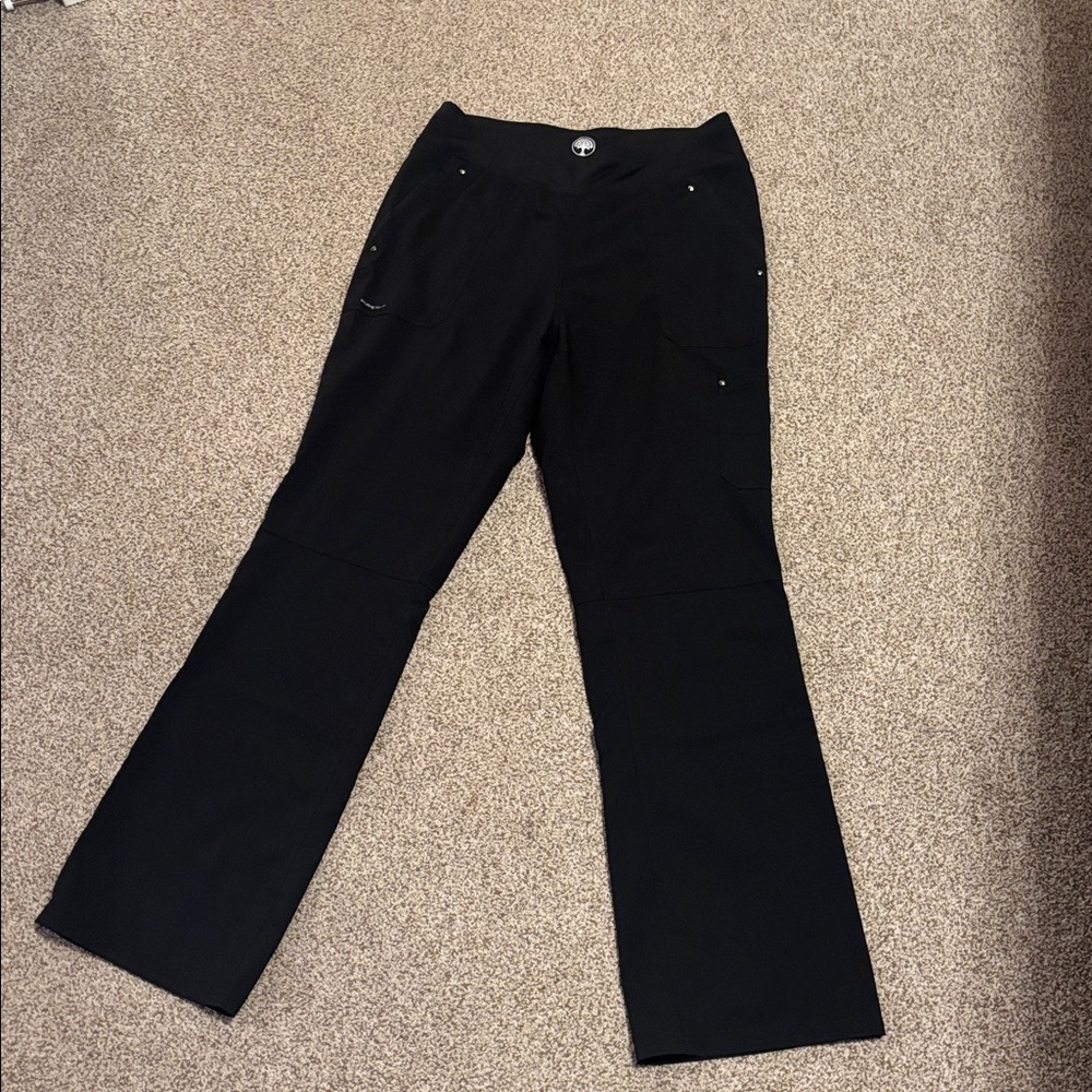 Healing Hands Black Scrub Pants MT New